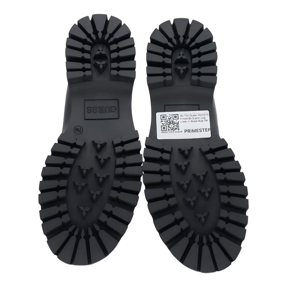 GUESS Almost Bit Lug Loafer Slip-On Chunky Sole Black 7M - Picture 6 of 6